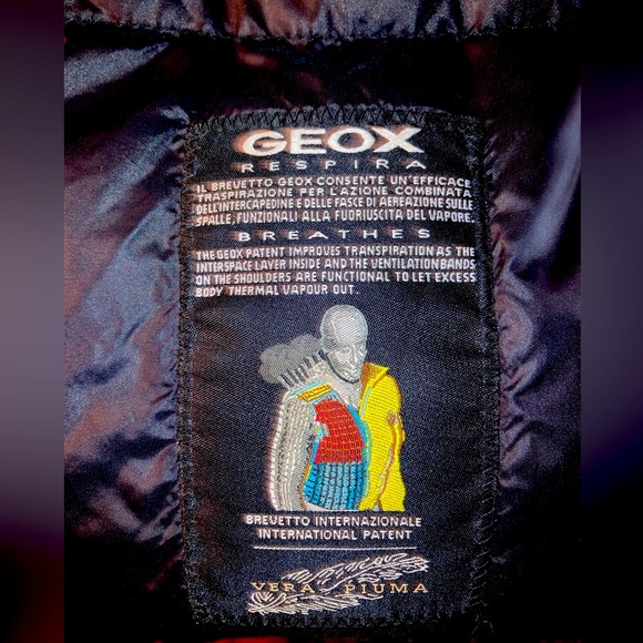 Geox Respira Puffer Quilted Feather Down Coat - Picture 16 of 16